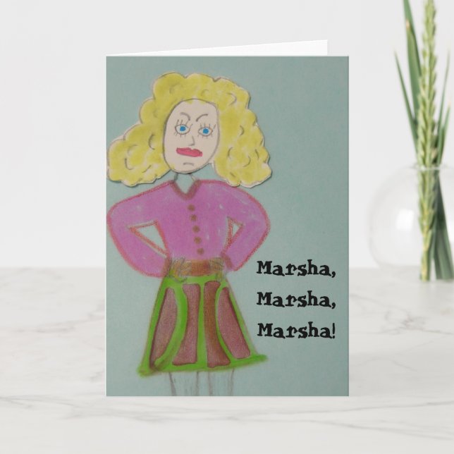 Marsha, Marsha, Marsha! Karte (Vorderseite)
