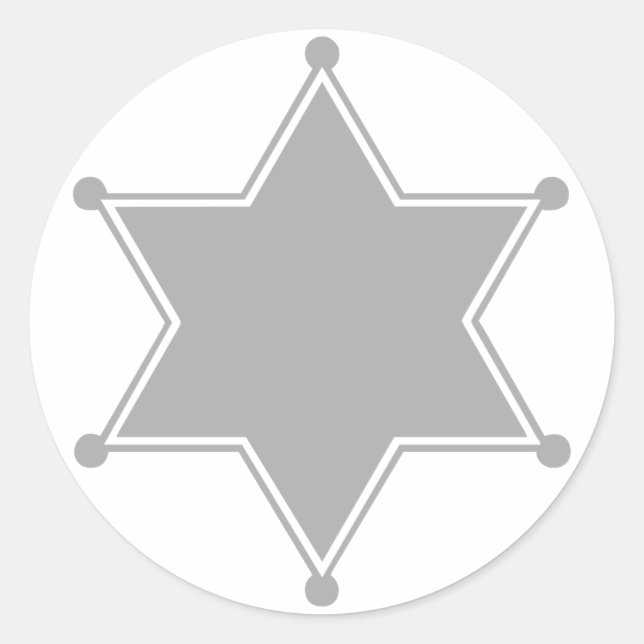 Marshal Abzeichen Runder Aufkleber (Vorderseite)