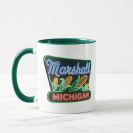 Marshal Michigan Neon Corn Sign Tasse