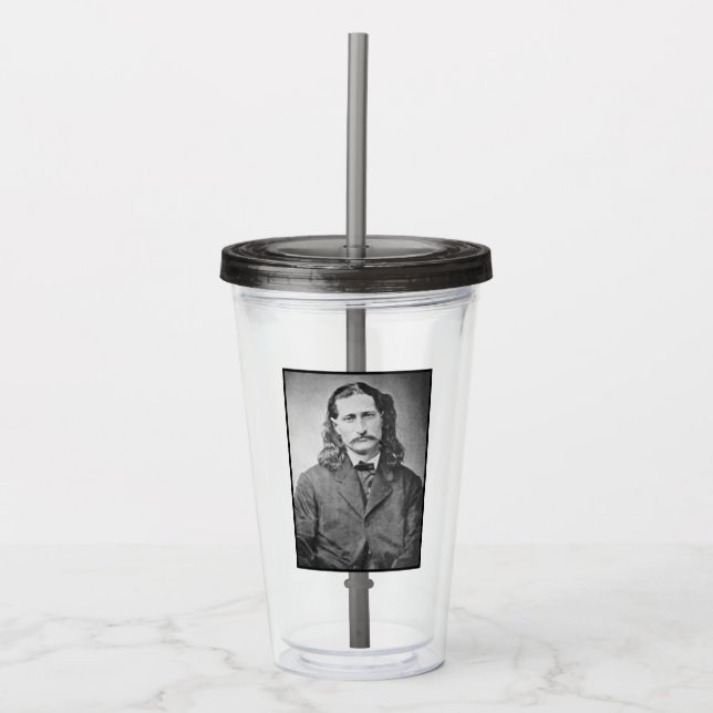 Marshal Wild Bill Hickok Old West Gunfighter Acryltrinkbecher (Vorderseite)