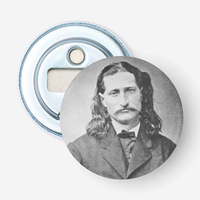 Marshal Wild Bill Hickok Old West Gunfighter Flaschenöffner (Vorderseite)