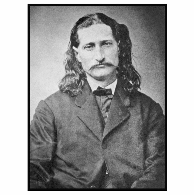 Marshal Wild Bill Hickok Old West Gunfighter Fotoskulptur Magnet (Vorne)