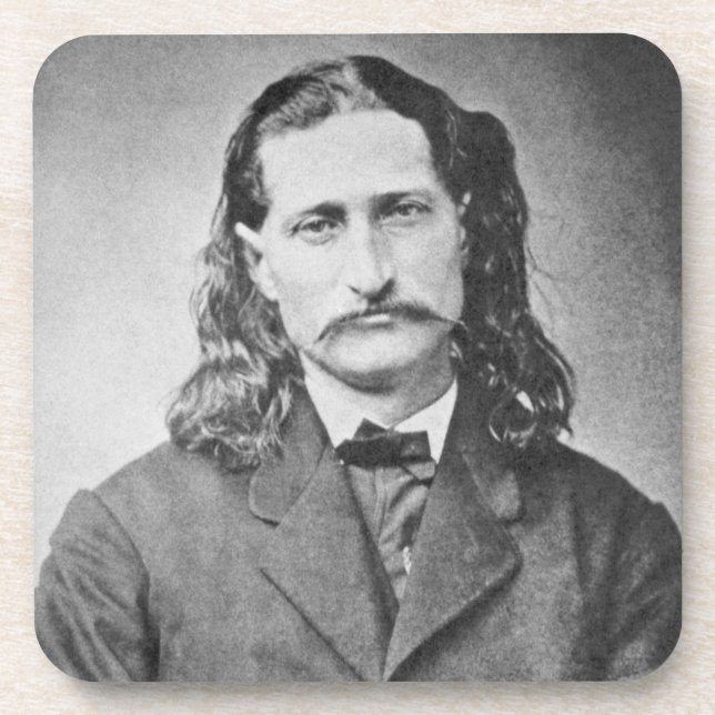 Marshal Wild Bill Hickok Old West Gunfighter Getränkeuntersetzer (Vorderseite)