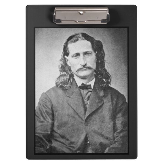 Marshal Wild Bill Hickok Old West Gunfighter Klemmbrett (Vorderseite)