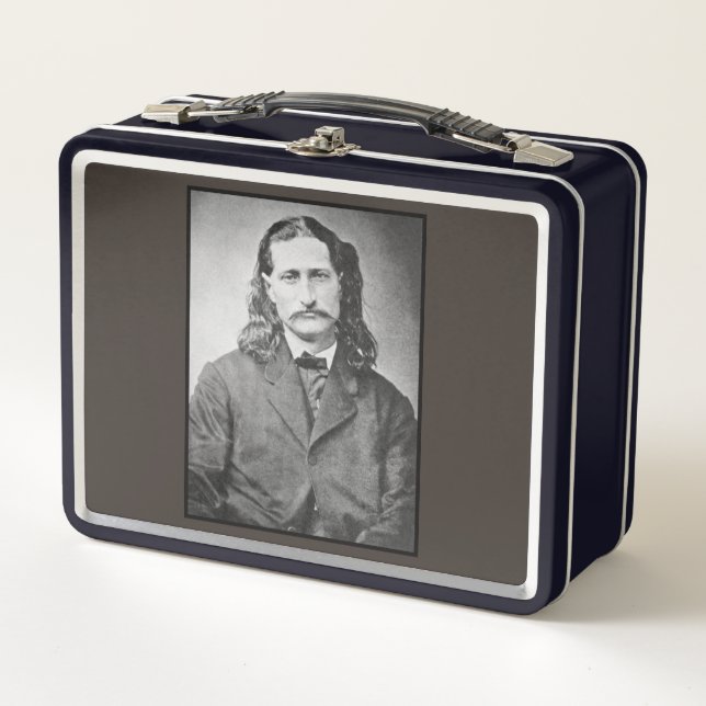 Marshal Wild Bill Hickok Old West Gunfighter Metall Brotdose (Vorderseite)