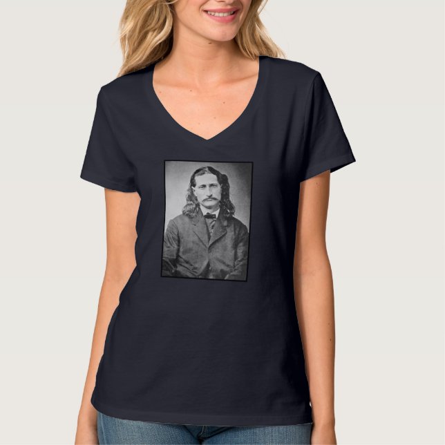 Marshal Wild Bill Hickok Old West Gunfighter T-Shirt (Vorderseite)