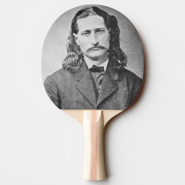 Marshal Wild Bill Hickok Old West Gunfighter Tischtennis Schläger (Rückseite)