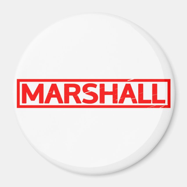 Marshall-Briefmarke Magnet (Vorne)