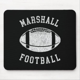 Marshall Football abgenutzt Vintage 80er Rückblick Mousepad
