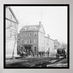 Marshall-Haus in Alexandria, VA 1865 Poster