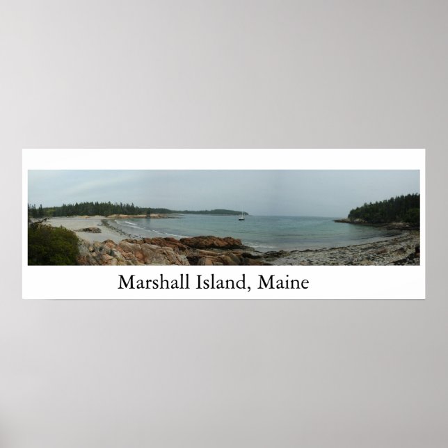 Marshall Island Beach Maine Poster (Vorne)