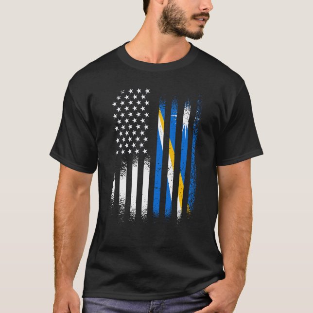 Marshall Islands American Patriot Grown USA Flags  T-Shirt (Vorderseite)