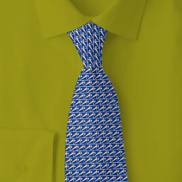 Marshall Islands Flag Brick Pattern Krawatte