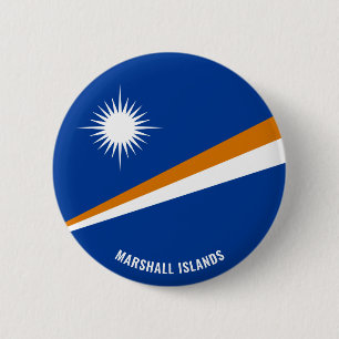 Marshall Islands Flag Charming Patriotic Button