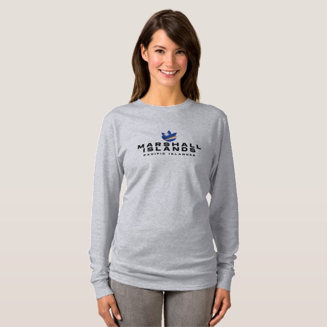 Marshall Islands RMI Pacific Islander Long Sleeve T-Shirt (Vorne ganz)