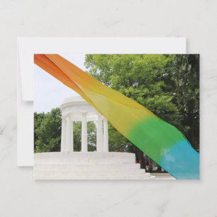 Marshall Michigan Pride Regenbogen Postkarte