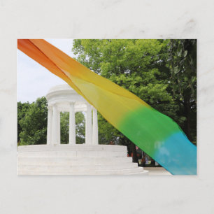 Marshall Michigan Pride Regenbogen Postkarte