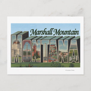 Marshall Mountain, Montana Postkarte