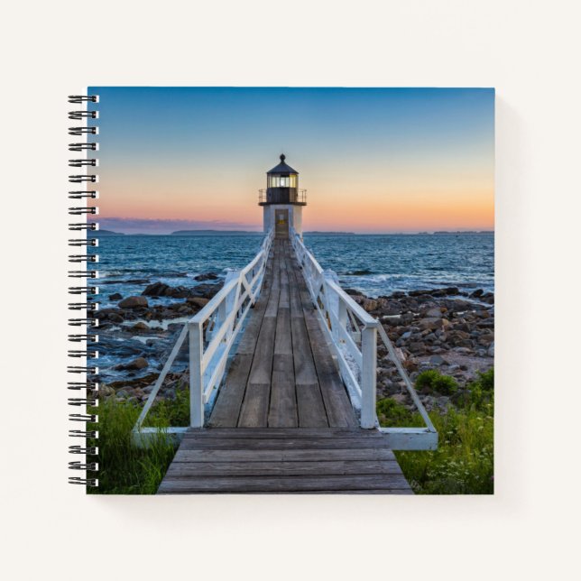 Marshall Point Lighthouse bei Sunset Notizbuch (Vorderseite)