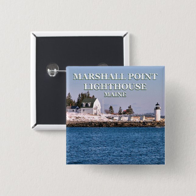 Marshall Point Lighthouse, Maine Button (Vorne & Hinten)