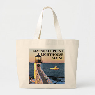 Marshall Point Lighthouse, Maine Jumbo Tote Bag Stoffbeutel