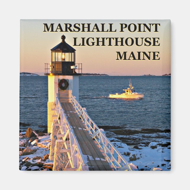 Marshall Point Lighthouse, Port Clyde Maine Magnet (Vorne)