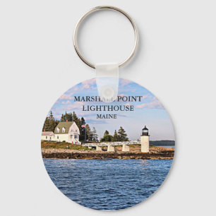 Marshall-Punkt-Leuchtturm-Maine-Schlüsselanhänge Schlüsselanhänger