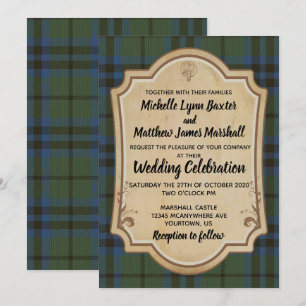Marshall Tartan Faire-part de mariage an