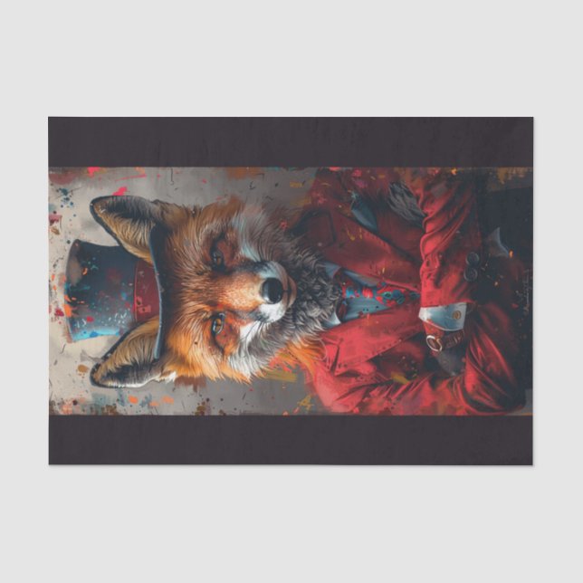 Marshall the Fox Seidenpapier (Vorderseite)