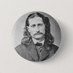 Marshall Wild Bill Hickok alter Western Revolverhe Button