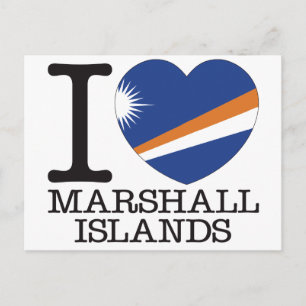 Marshallinseln Liebe v2 Postkarte