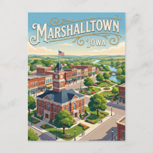 Marshalltown, Iowa Postkarte