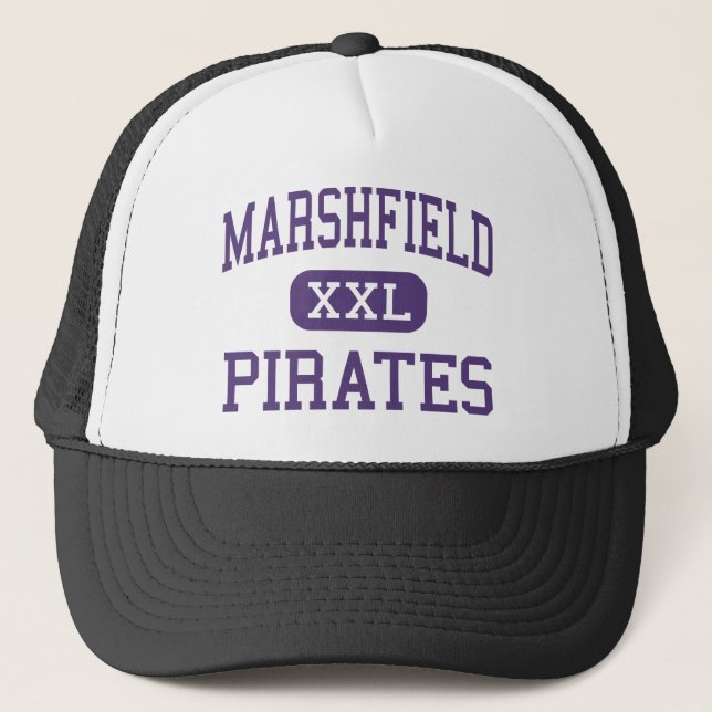 Marshfield - Piraten - hoch - Gurren-Bucht Oregon Truckerkappe (Vorderseite)