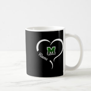 Marshfield Rams Logo Halbherz Slogan Hs Kaffeetasse