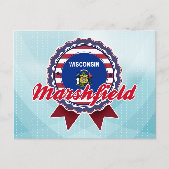 Marshfield, WI Postkarte (Vorderseite)