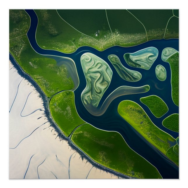 Marshland Elegance Poster (Vorderseite)