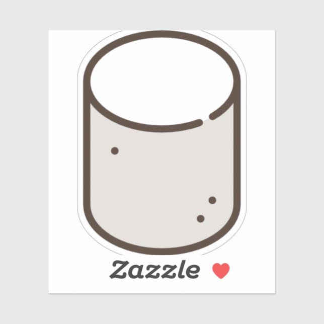 Marshmallow Aufkleber (Blatt)