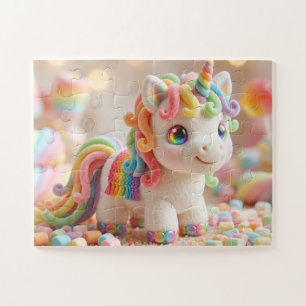 Marshmallow Einhorn und Pastell Süßigkeiten Traum
