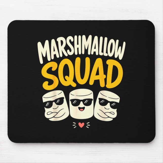 Marshmallow-Familien-Campfire-S'mores  Mousepad (Vorne)