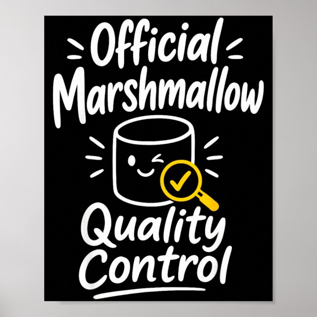 Marshmallow Humor Lagerfeuer S'mores  Poster (Vorne)