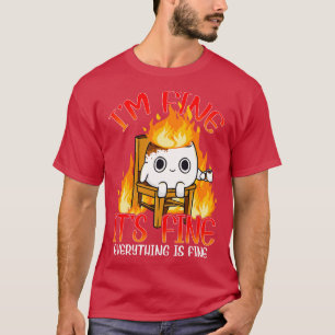 Marshmallow Im Fine Meme OutMen Kinder Frauen Camp T-Shirt