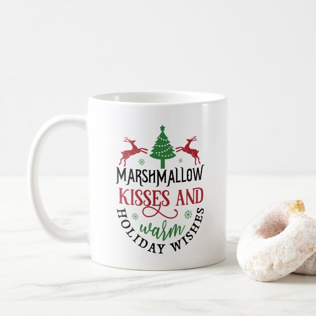 Marshmallow Kisses und Warm Holiday Wish Kaffeetasse (Mit Donut)