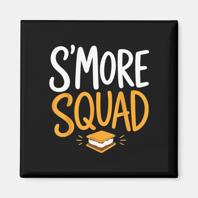 Marshmallow Lagerfeuer Camping S'mores  Magnet (Vorne)