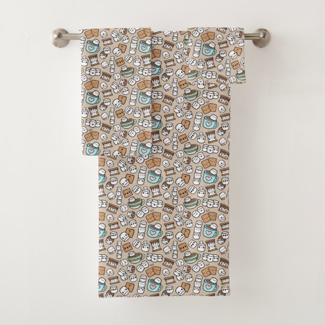Marshmallow-Leckereien Badhandtuch Set (Insitu)