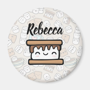 Marshmallow-Leckereien Magnet