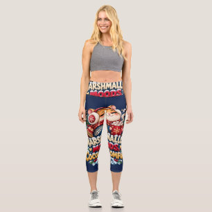 Marshmallow Moods Cocoa Comfort Hamster Capri Leggings