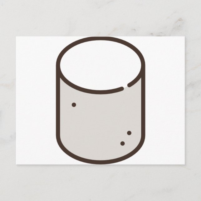 Marshmallow Postkarte (Vorderseite)