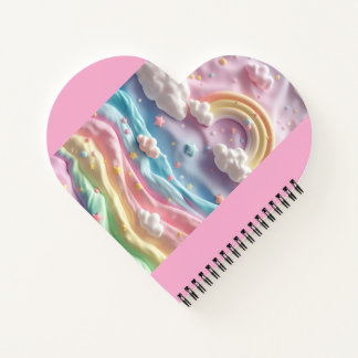 Marshmallow-Regenbogenkalender Notizbuch
