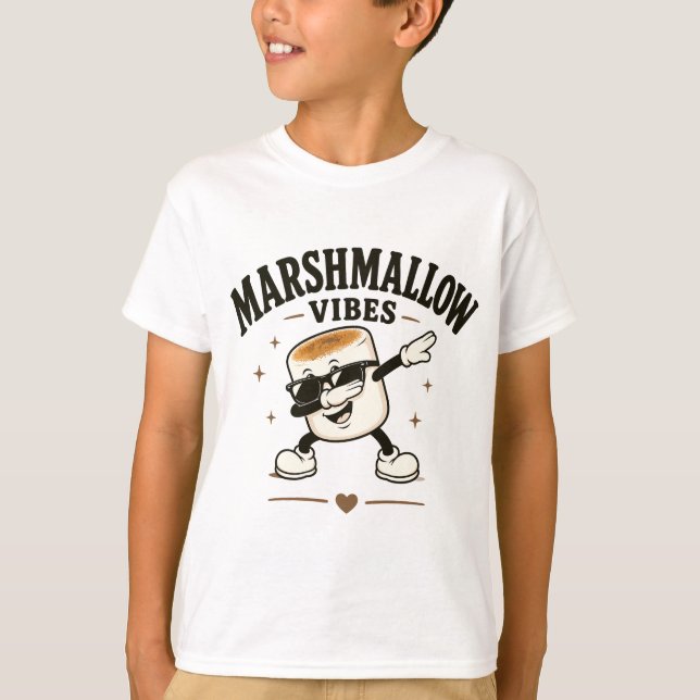 Marshmallow Stimmung T-Shirt (Vorderseite)