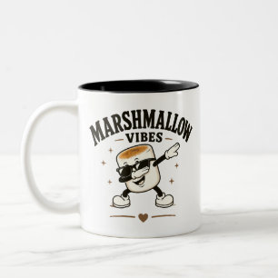 Marshmallow Stimmung Zweifarbige Tasse
